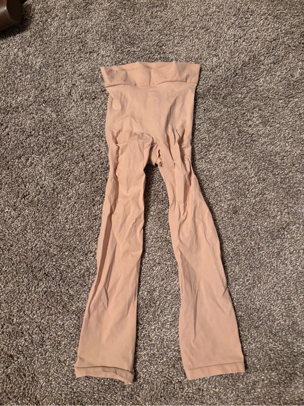 SKIMS Sculpting High-Waist Flare Pants in Nude Blush